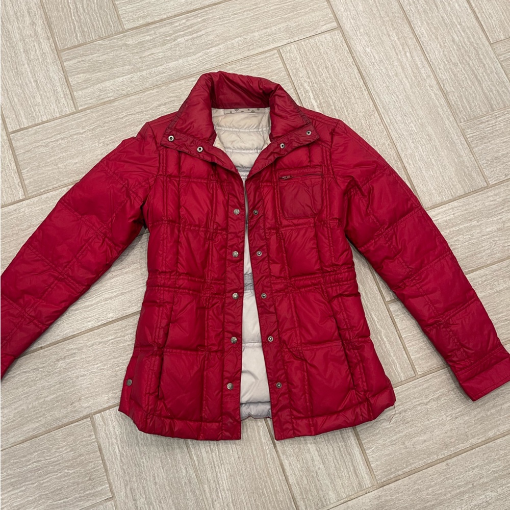 Athleta Red Puffer Jacket